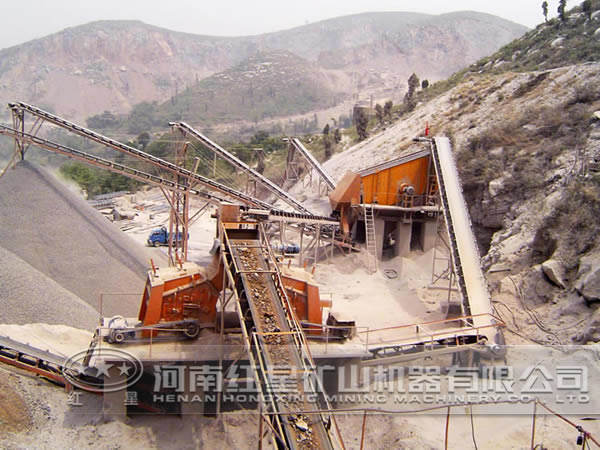 紅星砂石生產(chǎn)線現(xiàn)場